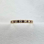 Vintage Style Ruby and Diamond Band