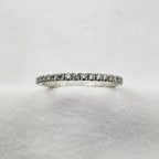 Double Claw Set Diamond Band