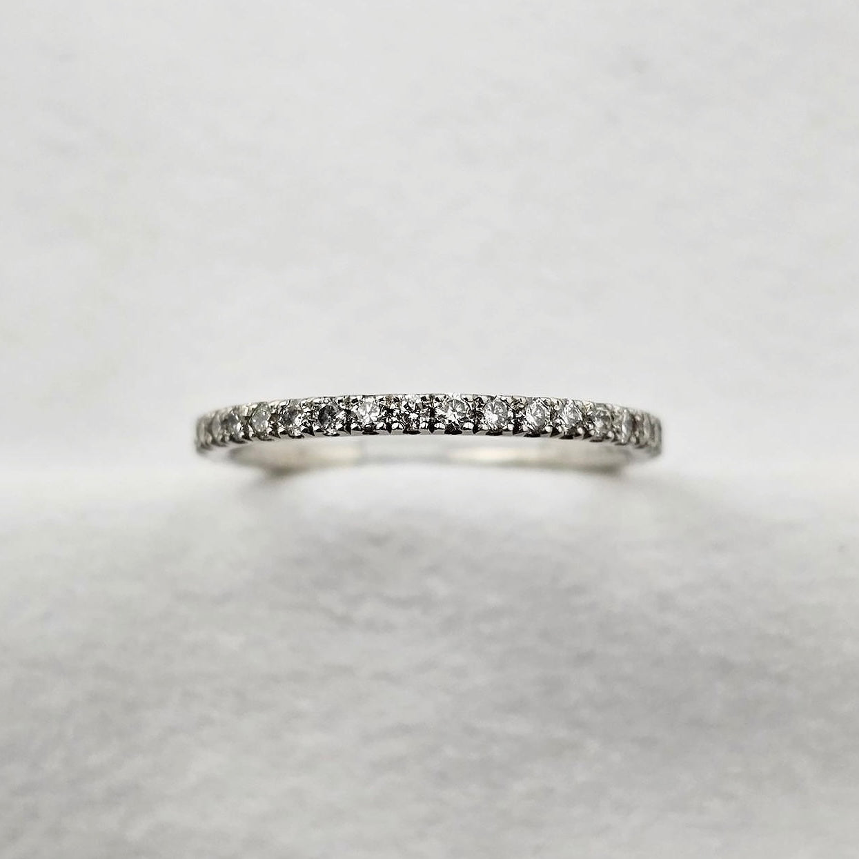 Double Claw Set Diamond Band