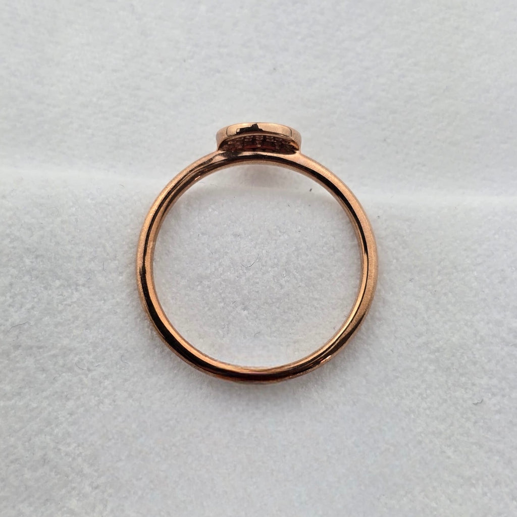 Pave Set Diamond Circle Ring