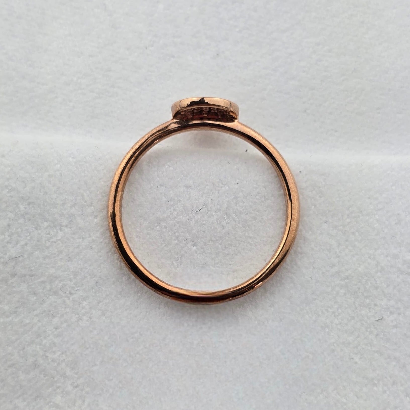 Pave Set Diamond Circle Ring