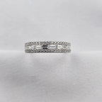 Baguette and Round Diamond Dress Ring