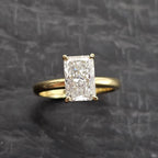 The Hannah Radiant Cut Solitaire Lab Grown Diamond Ring