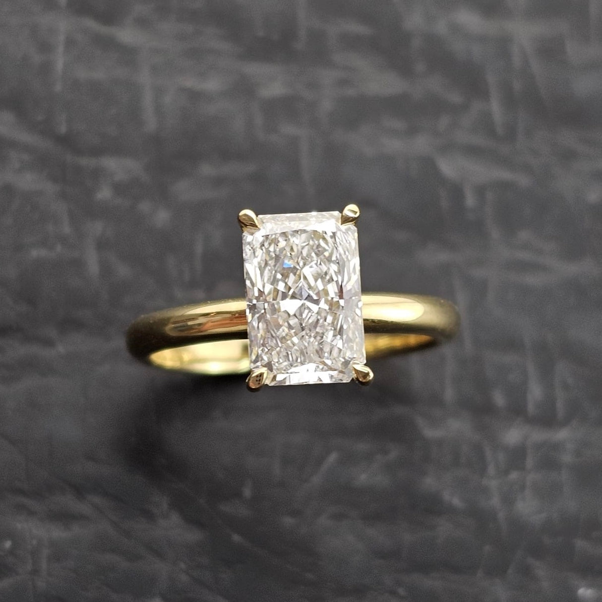 The Hannah Radiant Cut Solitaire Lab Grown Diamond Ring