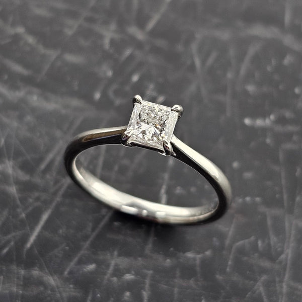 Princess Cut Diamond Solitaire