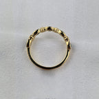 Blue Topaz Trillion Ring