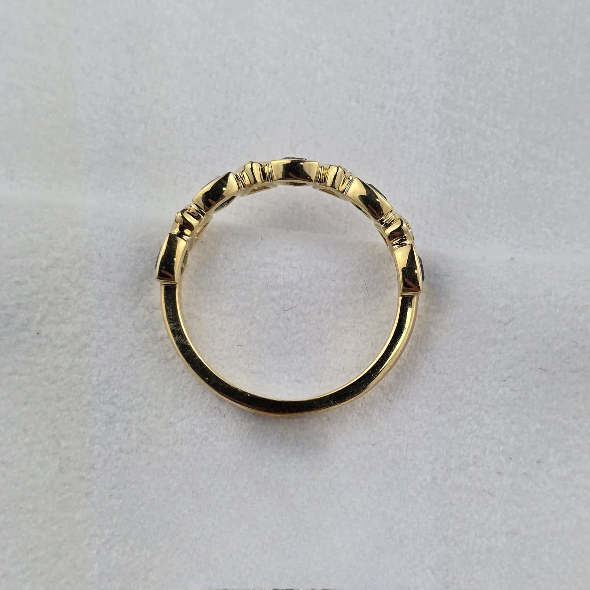 Blue Topaz Trillion Ring