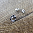 Bagette Diamond Circle Diamond Earrings