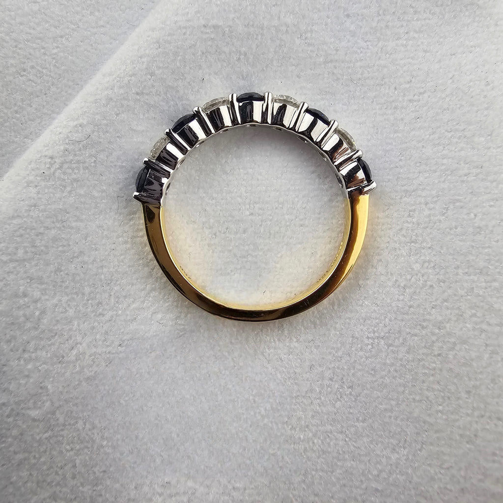 Sapphire and Diamond Eternity Ring