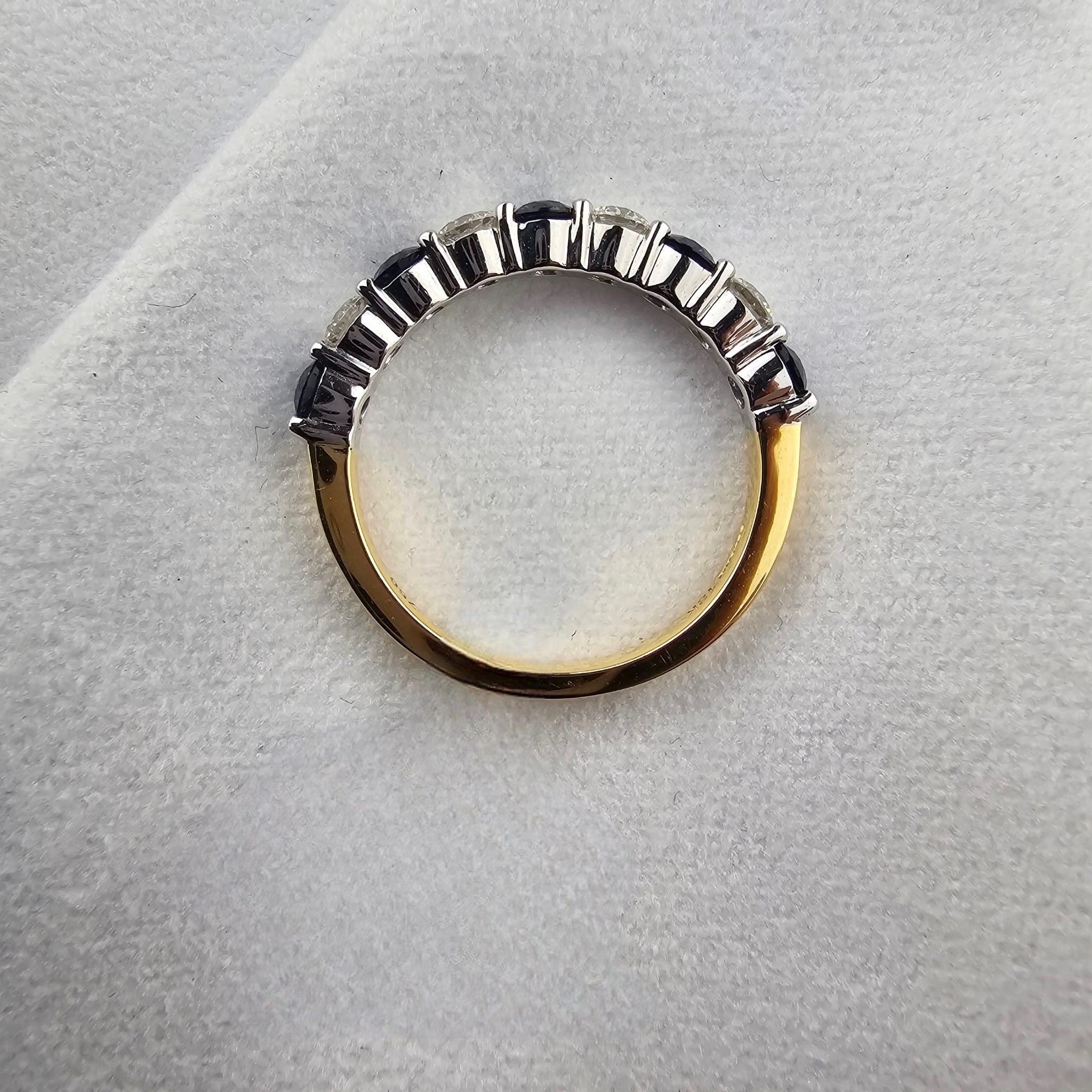 Sapphire and Diamond Eternity Ring