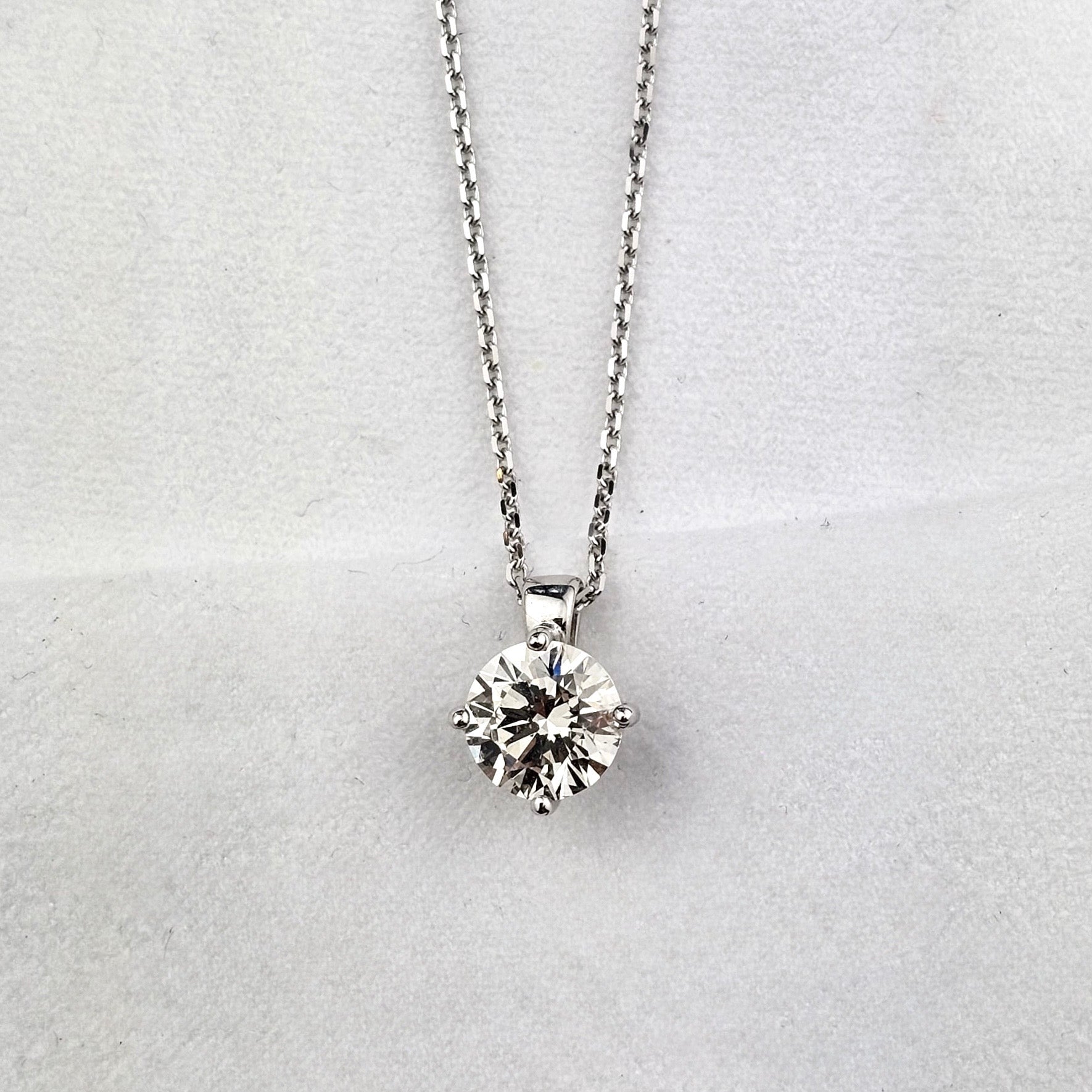 Compass Set Diamond Solitaire Pendant