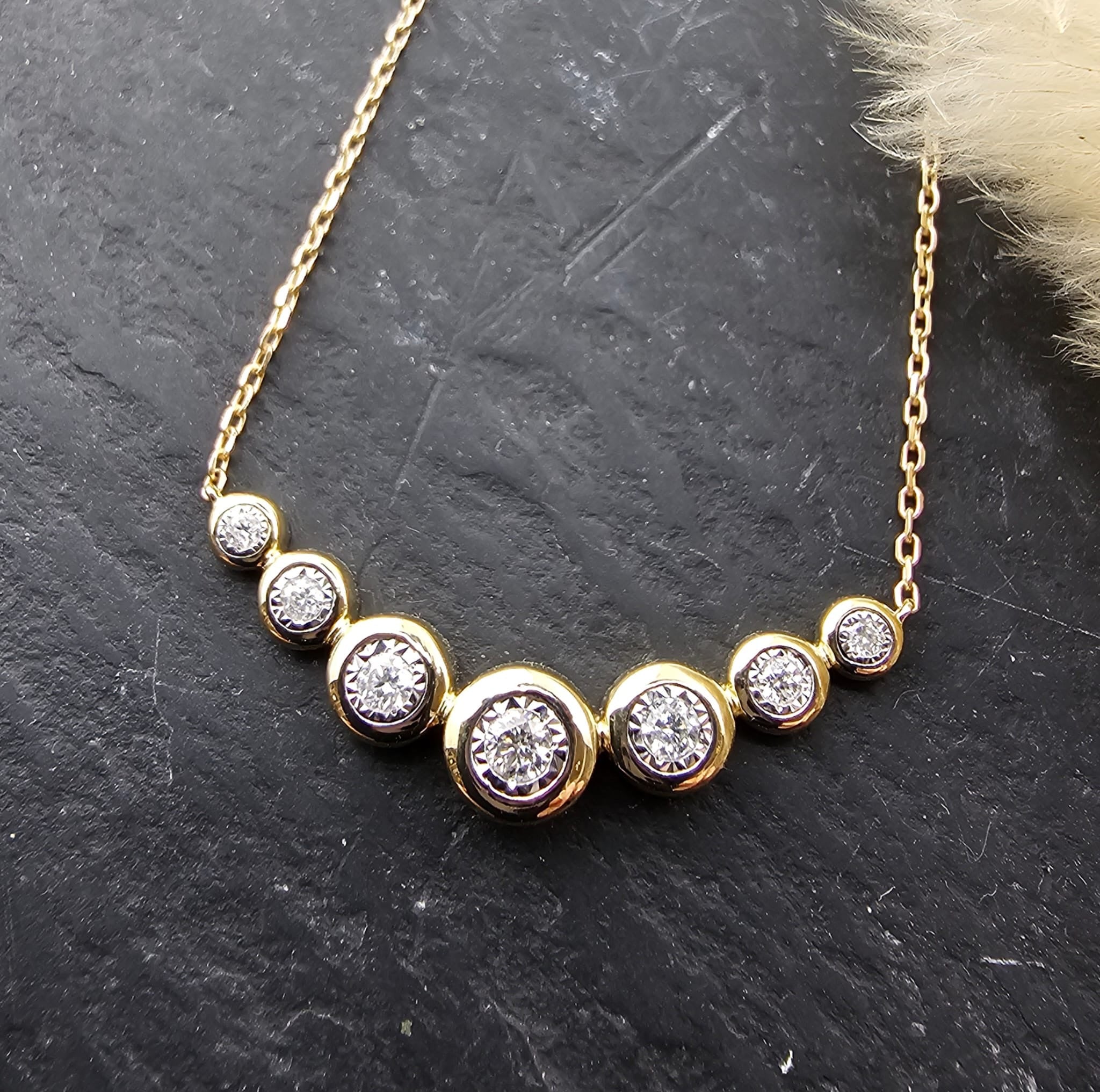 Graduated Diamond Pendant