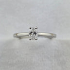 Oval Cut Diamond Solitaire Ring