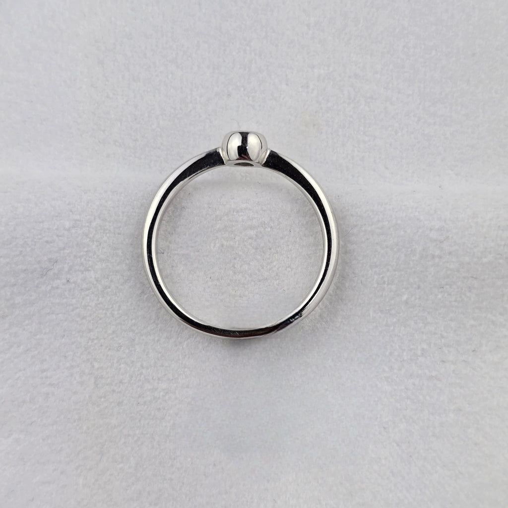 Solitaire Diamond Rubover Ring