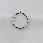 Solitaire Diamond Rubover Ring