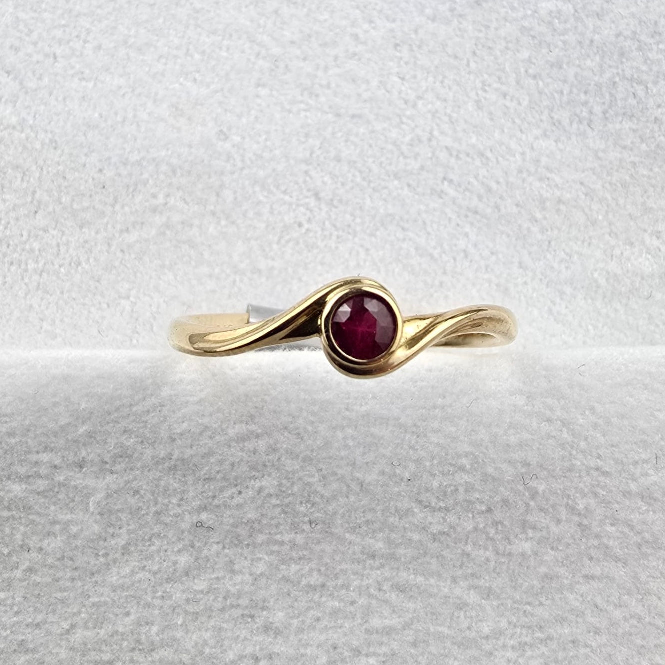 Ruby Rubover Twist Ring