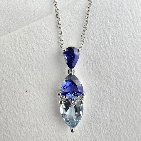 Mixed stone pendant