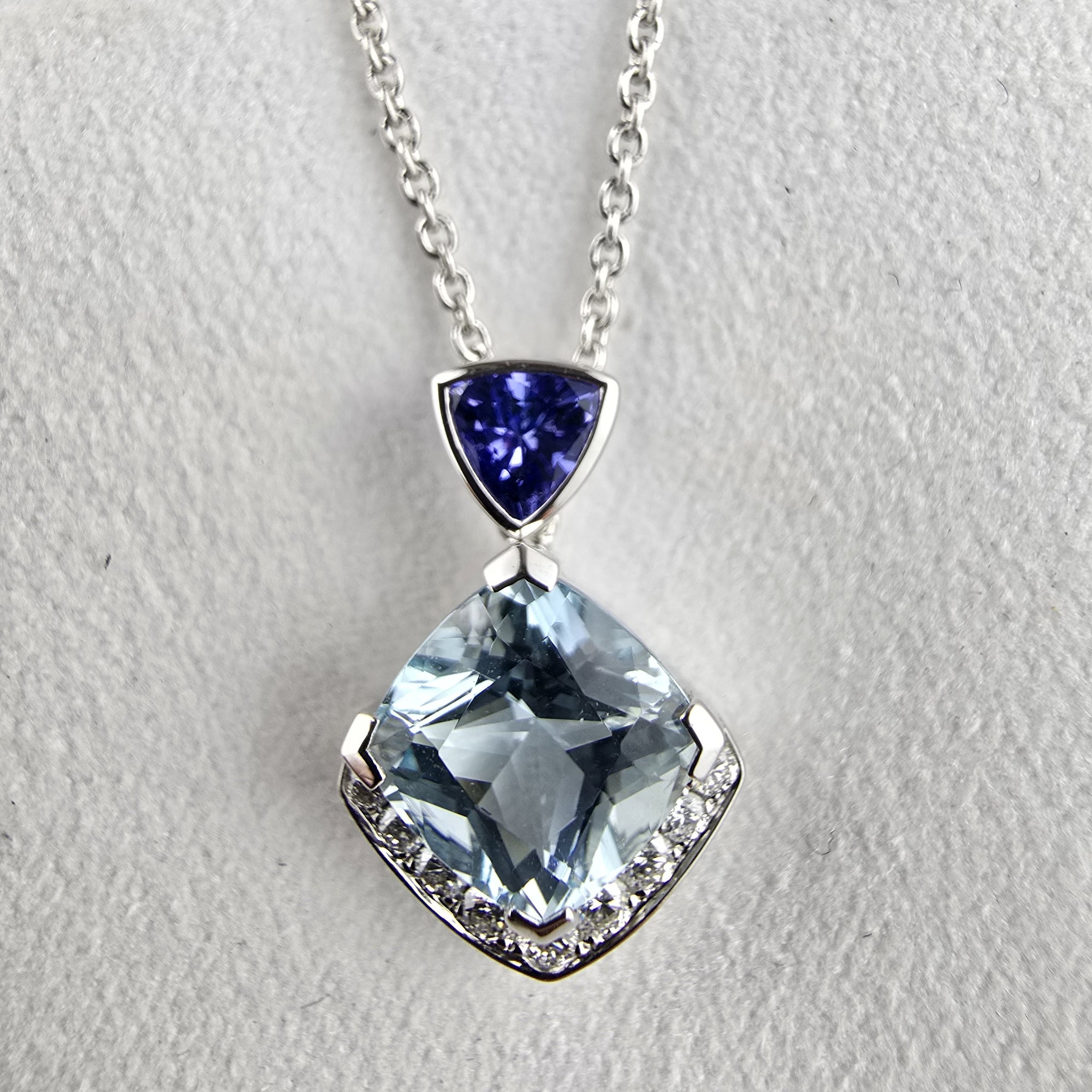 Mixed Stone Cushion Pendant