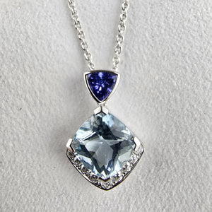 Mixed Stone Cushion Pendant