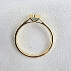 Pear Aquamarine Yellow Gold Ring