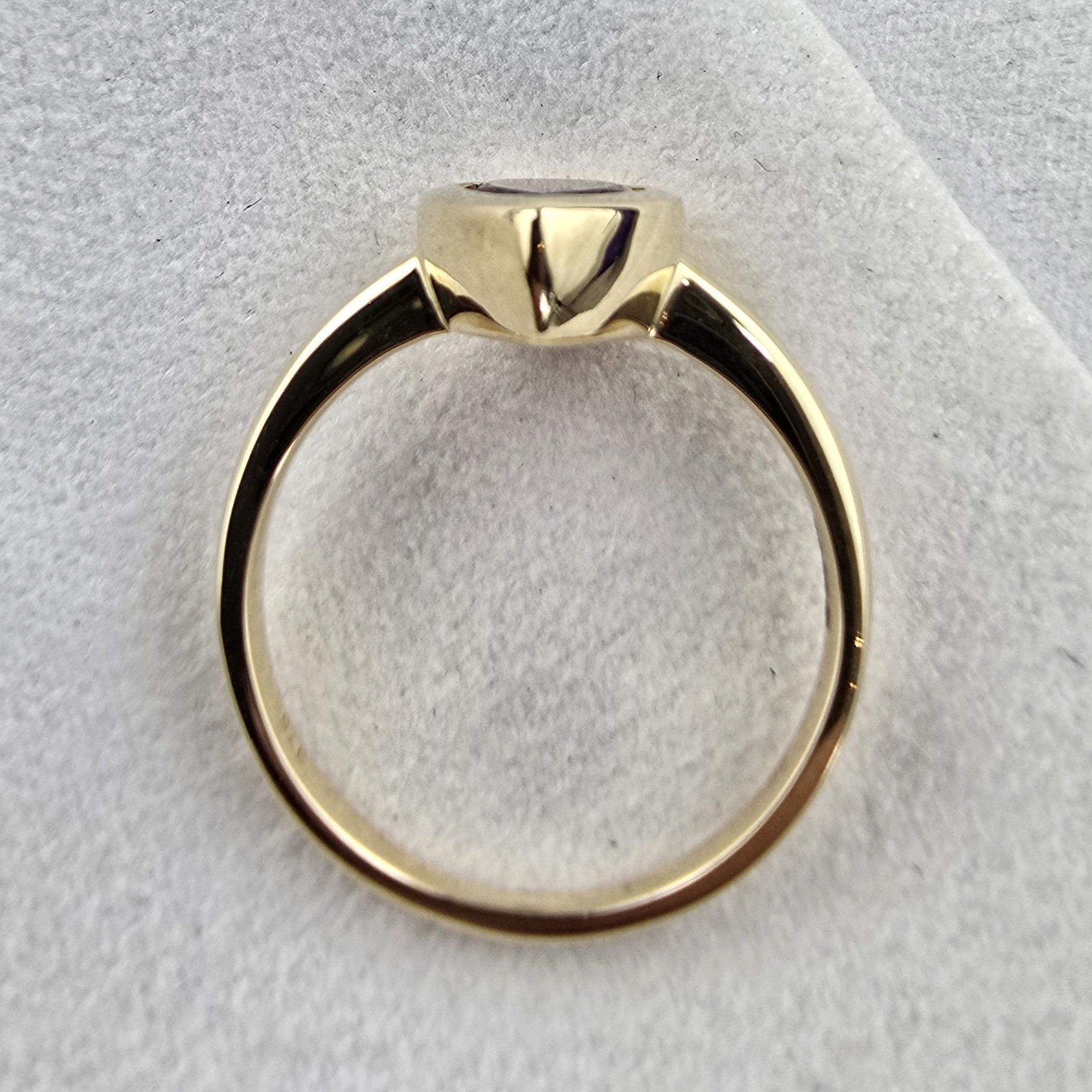 Garnet Pear Ring