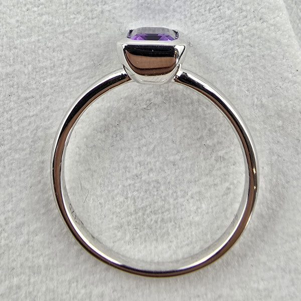 Emerald Rubover Amethyst Ring