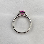 Octagonal Pink Sapphire ring