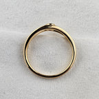 Rub Over Set Pink Sapphire Ring