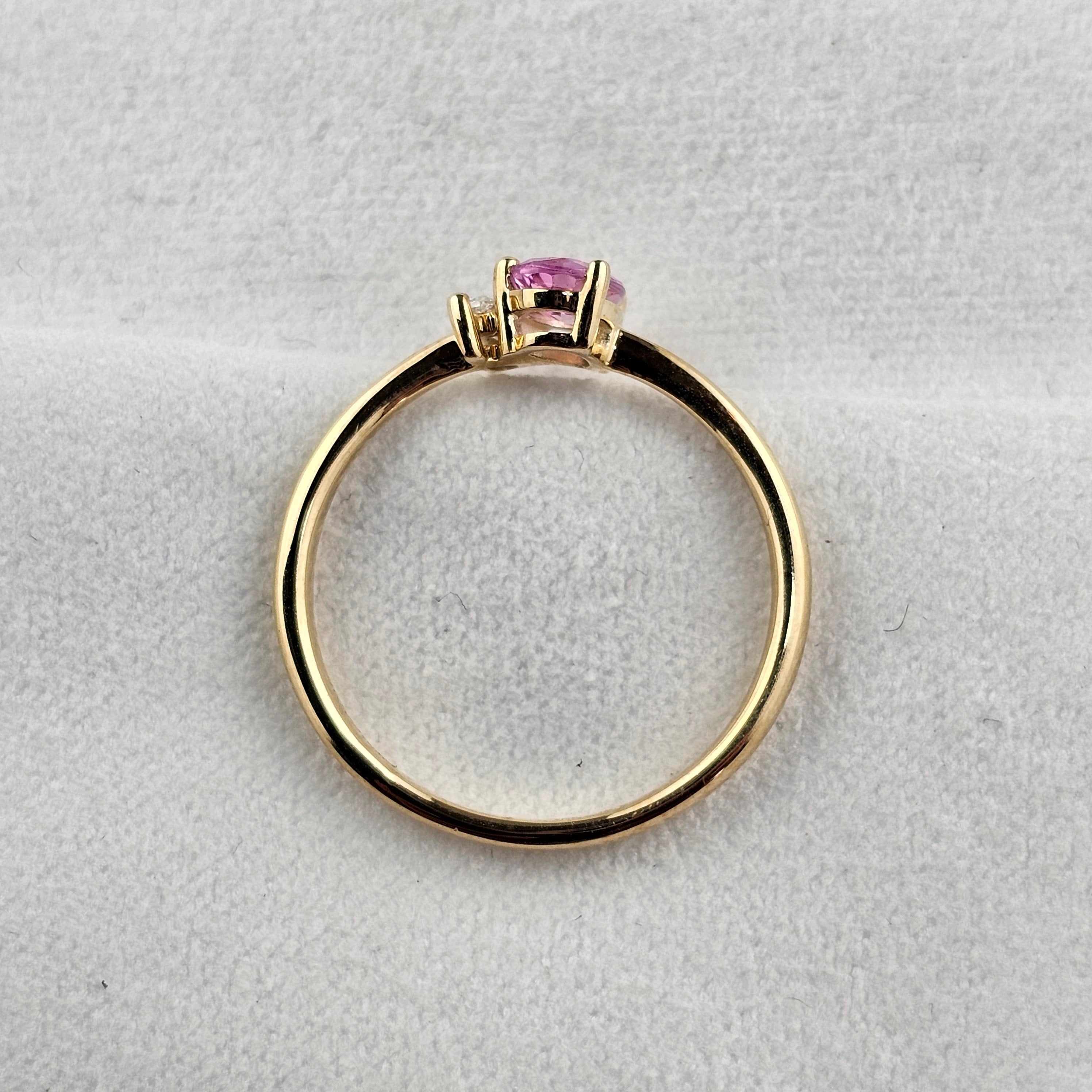 Toi et Moi Pink Sapphire and Diamond Ring