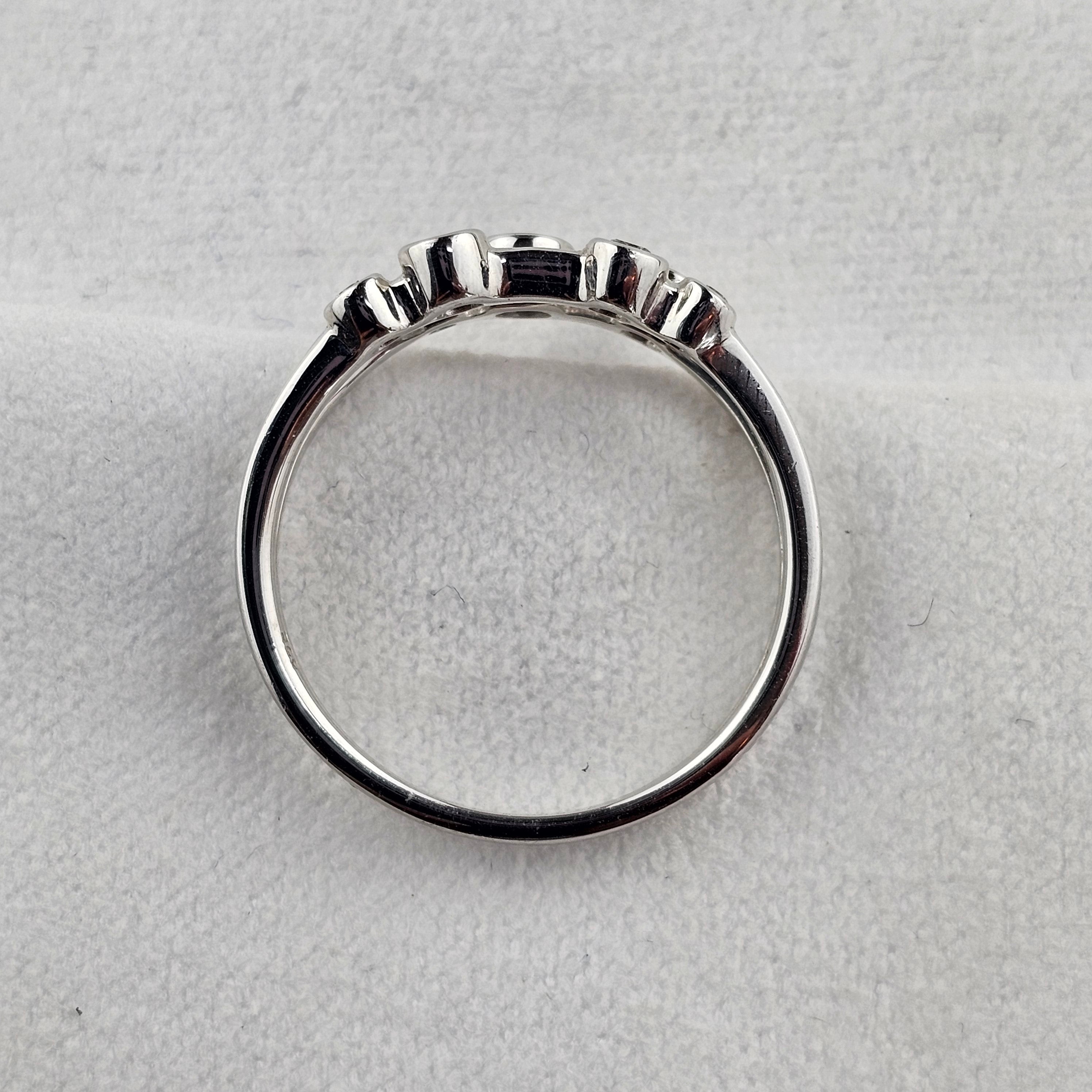 Pink Sapphire and Diamond Bubble Ring