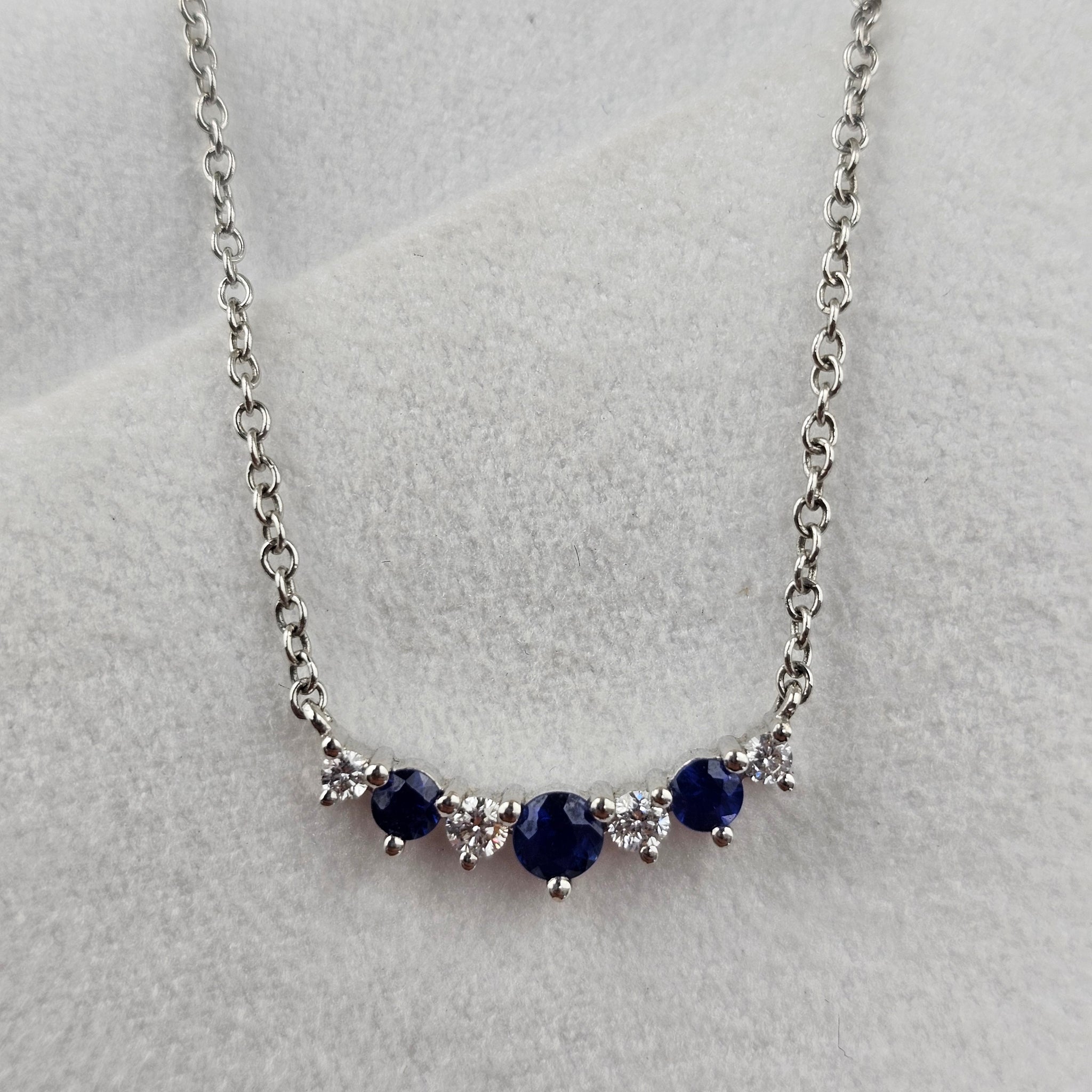 Sapphire and Diamond Tiara Pendant