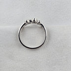 Two Row Sapphire Bubble Ring