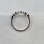Staggered Sapphire and Diamond Ring