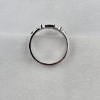 Triple Row Sapphire and Diamond Bubble Ring