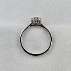 Sapphire and Diamond Cluster Ring