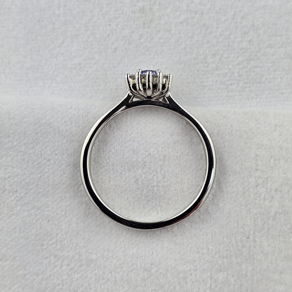 Sapphire Cluster Ring