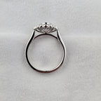Vintage Cluster Sapphire and Diamond Ring