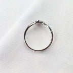 Black Diamond Swirl Ring