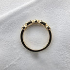 Diamond Mixed Cut Bezel Set Band