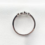 Two Row Open Diamond Bubble Ring