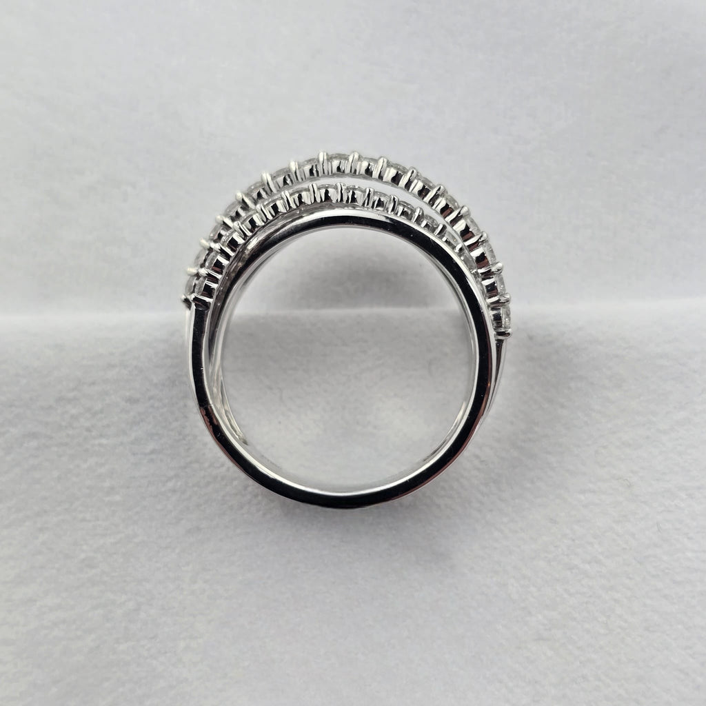 Multi Row Wrapped Diamond Ring