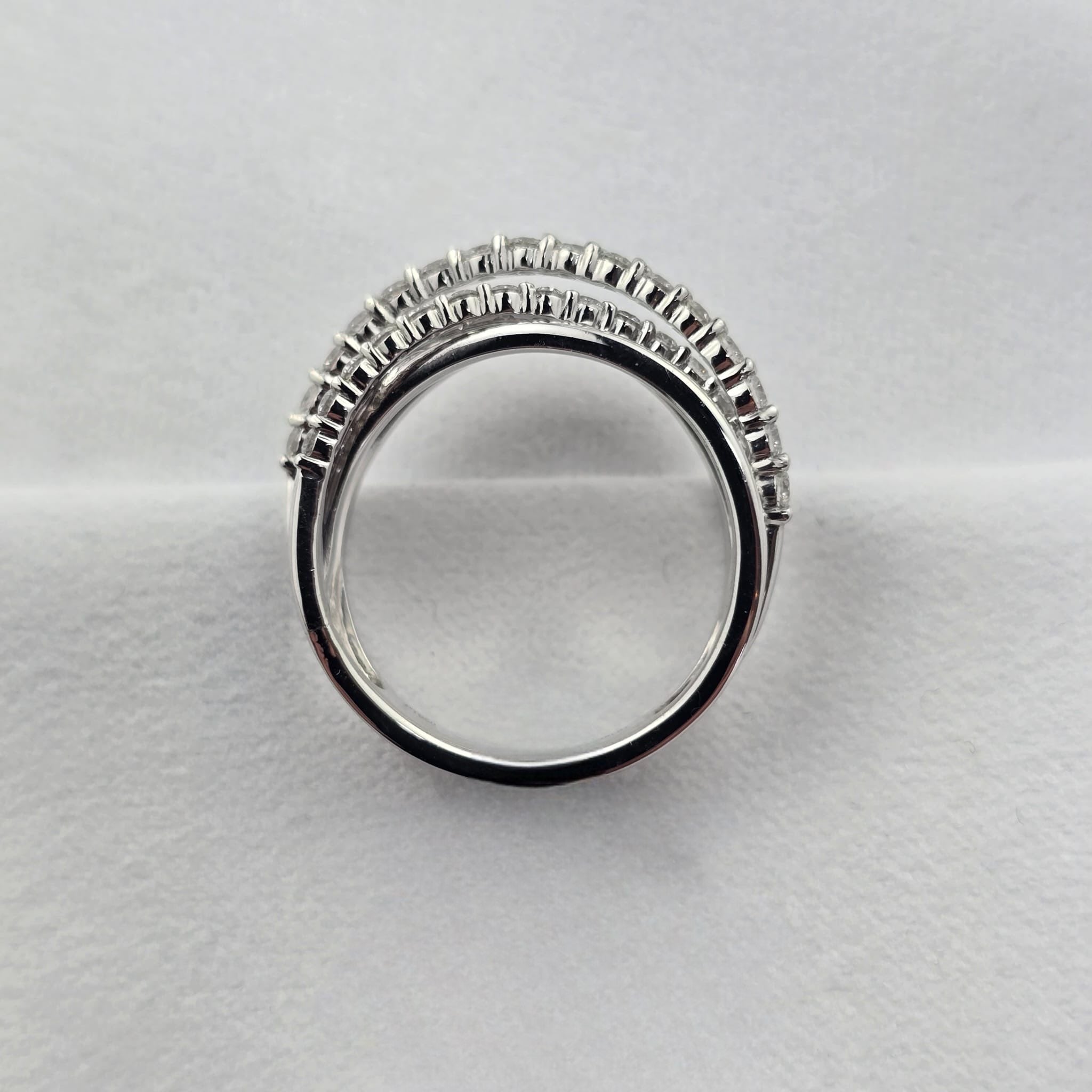 Multi Row Wrapped Diamond Ring