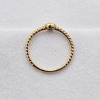 Diamond Set Circle Beaded Band