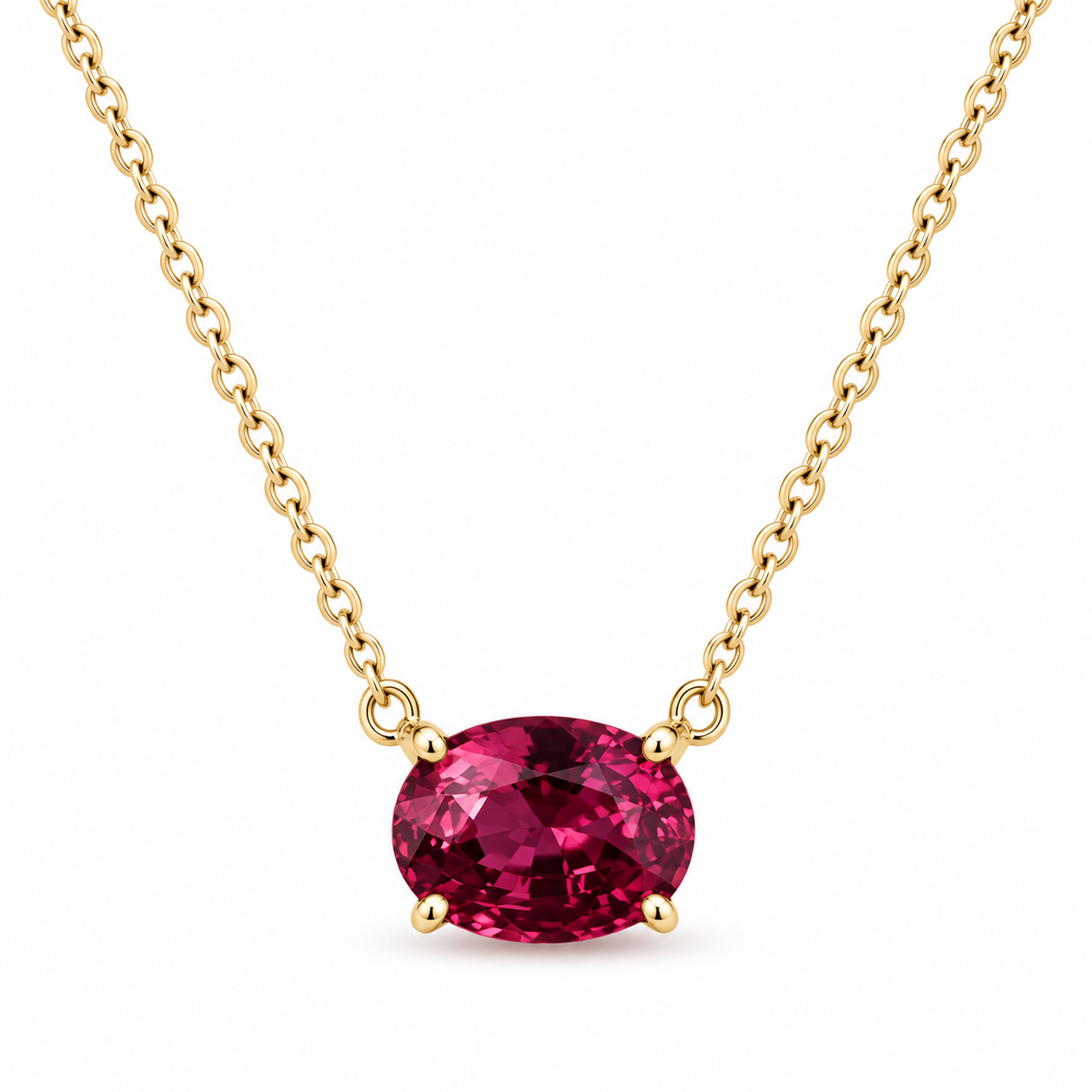 Tanzanian Oval Pink Spinel Pendant