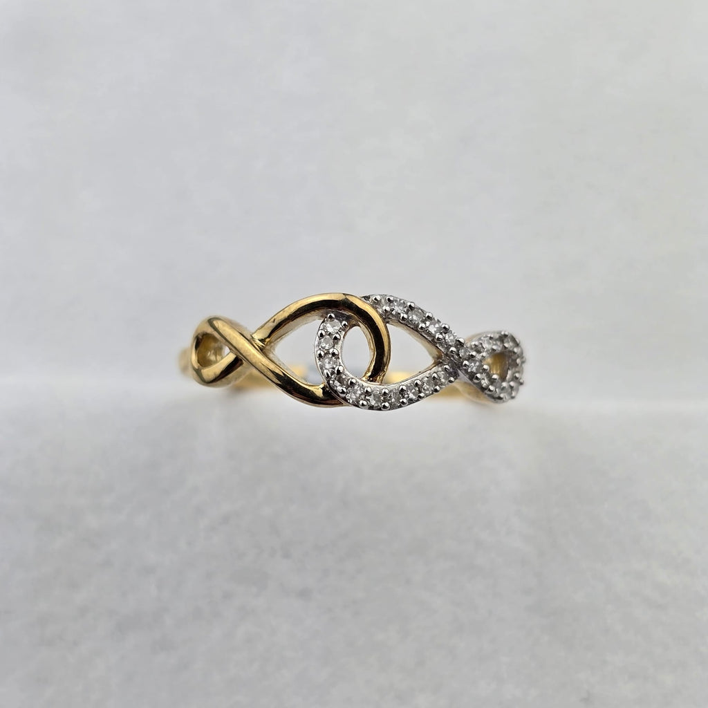 Double Infinity Diamond Ring