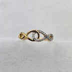 Double Infinity Diamond Ring