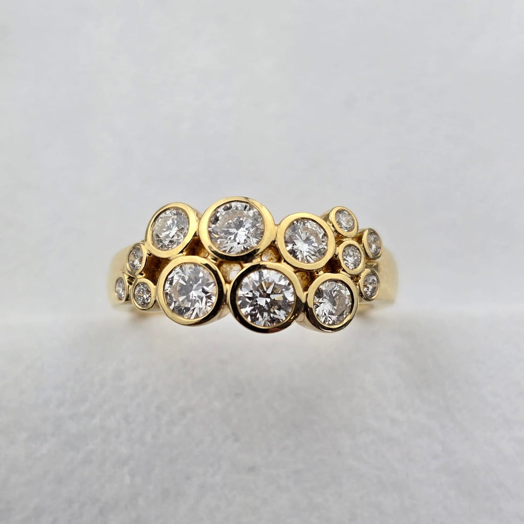 Diamond Cluster Bubble ring