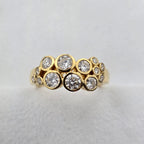 Diamond Cluster Bubble ring