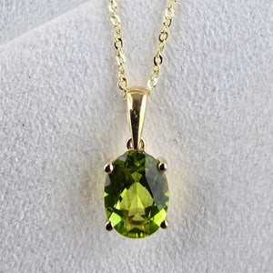 Oval Peridot Pendant
