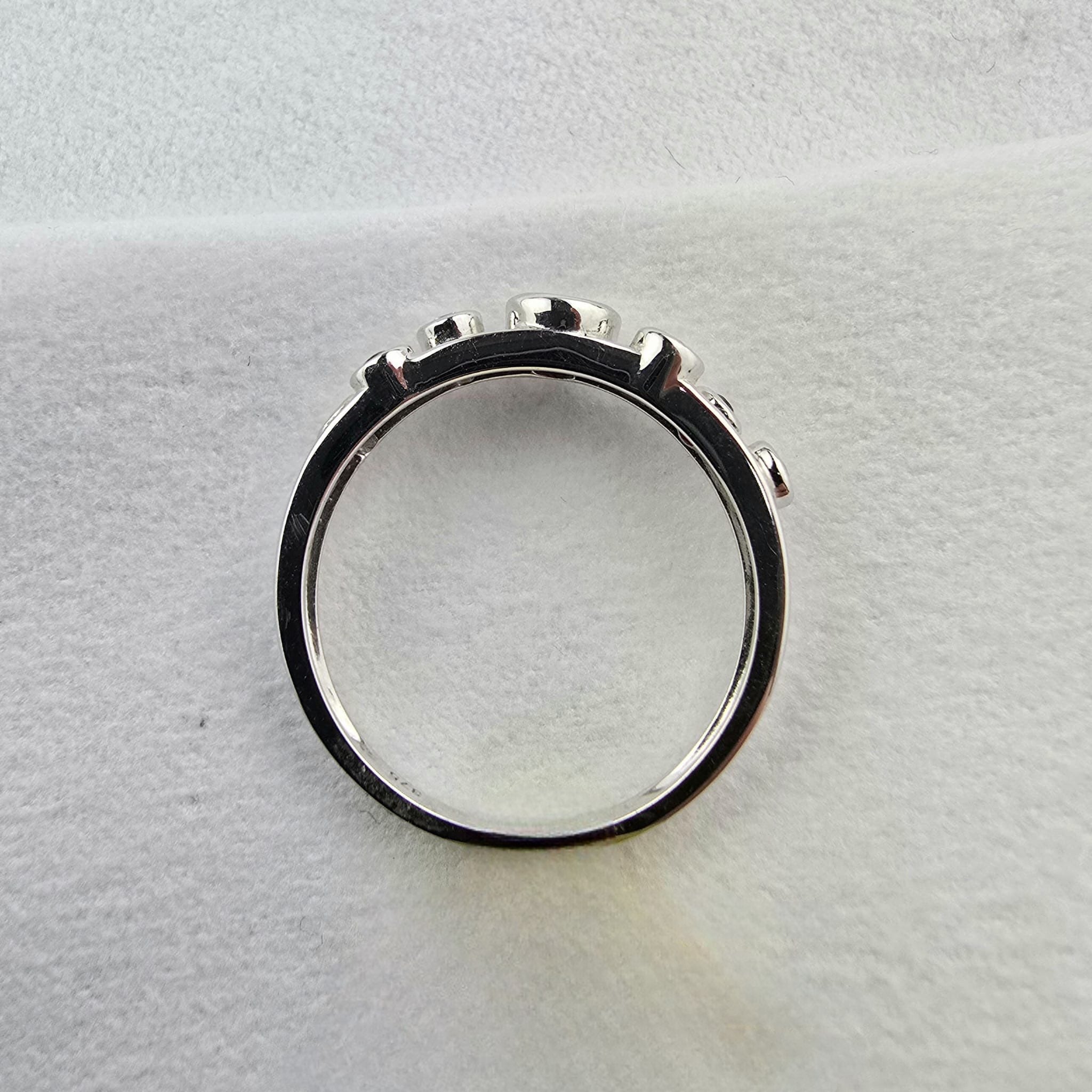 Ruby and Diamond Double Bubble Ring